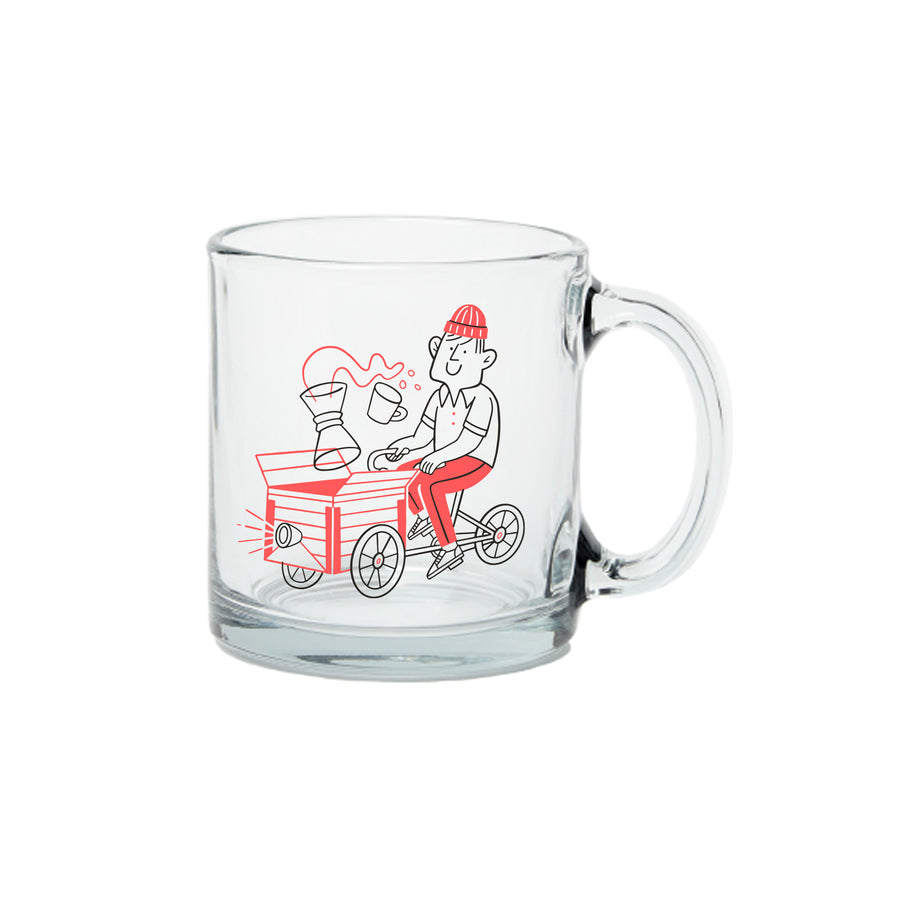 Straight Wall Glass Mug - 13oz